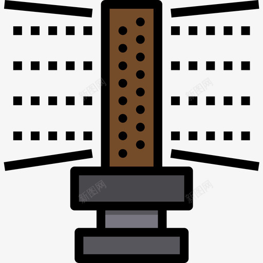 洒水器花园12线性颜色图标svg_新图网 https://ixintu.com 洒水器 线性 花园 颜色