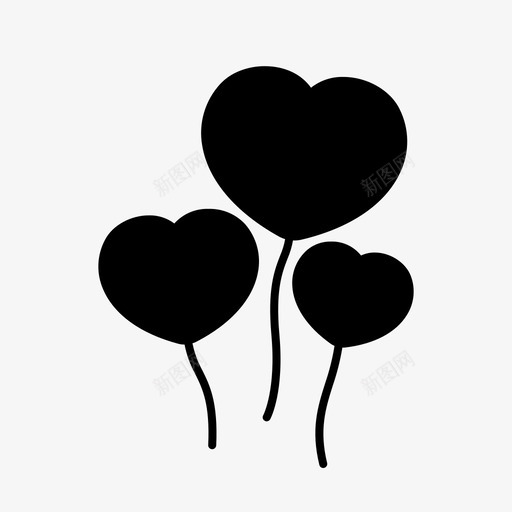 气球生日狂欢节图标svg_新图网 https://ixintu.com 心 情人节 气球 爱情和甜蜜的铭文 狂欢节 生日