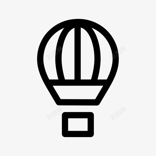 气球空中旅行热气球图标svg_新图网 https://ixintu.com 旅行 气球 热气球 空中