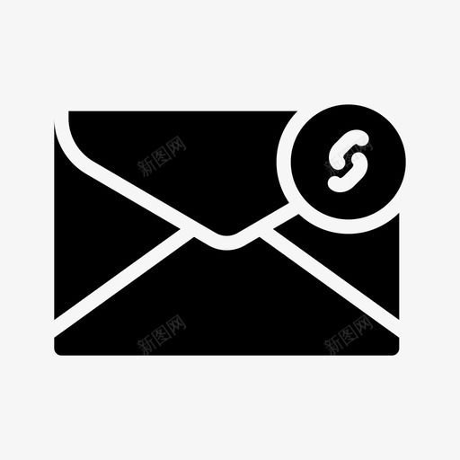 邮件链联系人信函图标svg_新图网 https://ixintu.com 信函 字形 我们 联系 联系人 邮件
