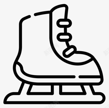 溜冰鞋冬装及配件7直线型图标图标