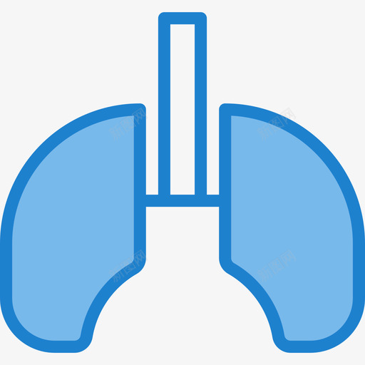 肺医用112蓝色图标svg_新图网 https://ixintu.com 医用112 肺 蓝色