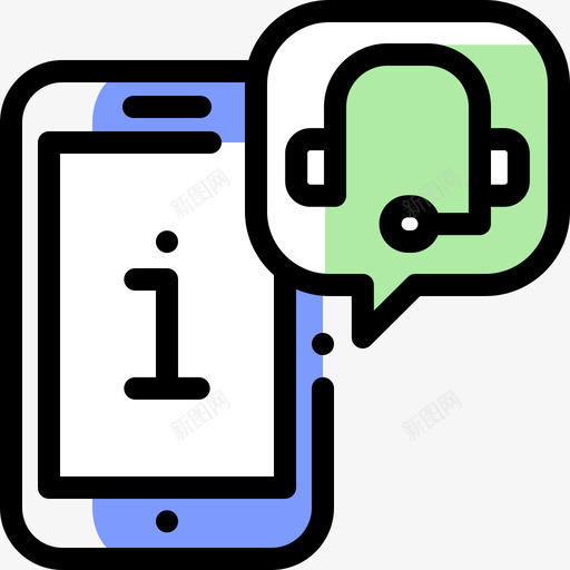 智能手机帮助和支持11颜色省略图标svg_新图网 https://ixintu.com 帮助和支持11 智能手机 颜色省略