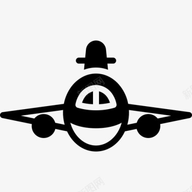 平面图飞机乘客图标图标