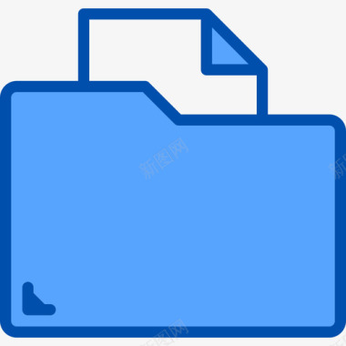 文件夹文件和文件夹9蓝色图标图标