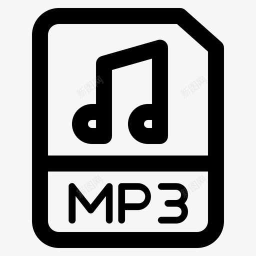 mp3文件文件夹图标svg_新图网 https://ixintu.com mp3 文件 文件夹 格式