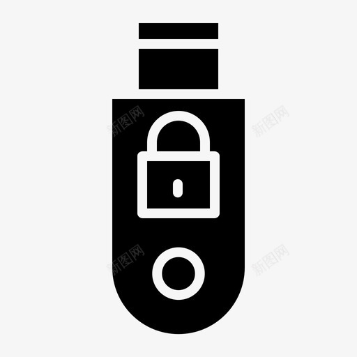 usb锁保护图标svg_新图网 https://ixintu.com usb 保护 安全