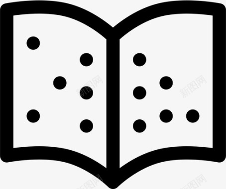 盲文盲人书图标图标