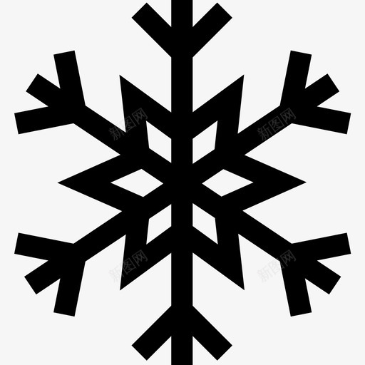 雪花冬季47直线型图标svg_新图网 https://ixintu.com 冬季 直线 线型 雪花