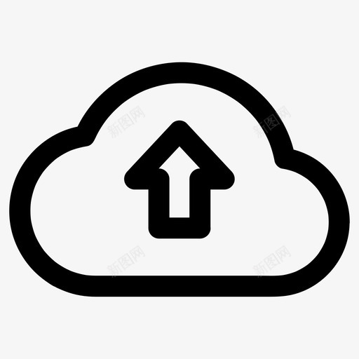 云上传数据互联网图标svg_新图网 https://ixintu.com 云上传 互联网 传输 所有尺寸的基本图标 数据 服务器