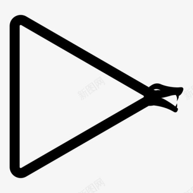 蛇三角三角洲蛇图标图标