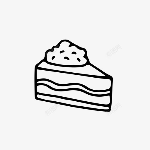 奶油蛋糕芝士蛋糕块图标svg_新图网 https://ixintu.com 块 奶油蛋糕 洒 芝士蛋糕 蛋糕块