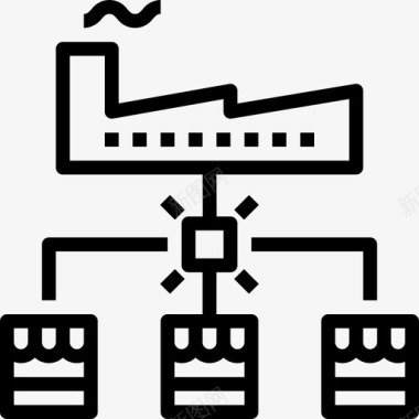 工业产品管理5线性图标图标