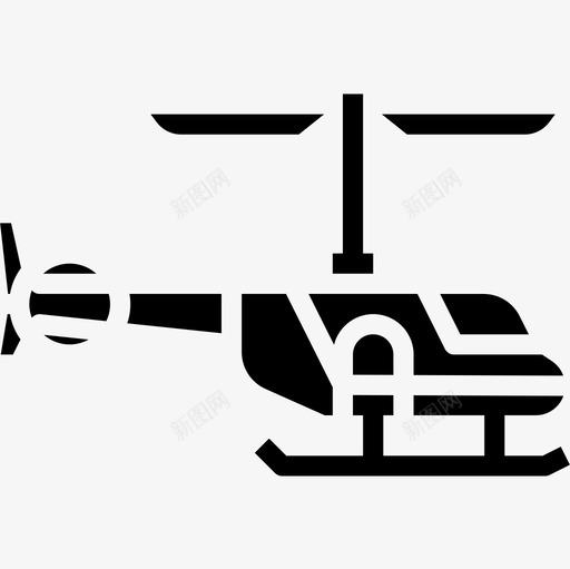 直升机八月运输3号实心图标svg_新图网 https://ixintu.com 八月运输3号 实心 直升机