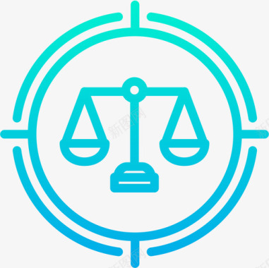 法律法律和犯罪5梯度图标图标