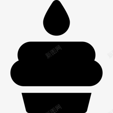纸杯蛋糕生日和派对3填充图标图标