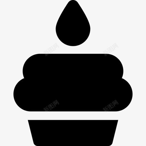 纸杯蛋糕生日和派对3填充图标svg_新图网 https://ixintu.com 填充 生日和派对3 纸杯蛋糕