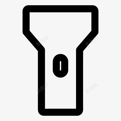 手电筒冒险设备图标svg_新图网 https://ixintu.com 冒险 各种尺寸的基本图标 手电筒 设备