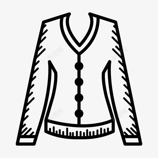 毛衣衣服时尚图标svg_新图网 https://ixintu.com 偶像 女人 手绘 时尚 毛衣 衣服