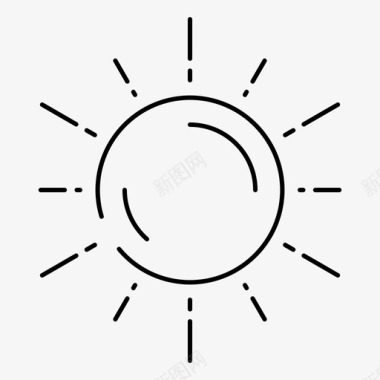 太阳天文学光图标图标