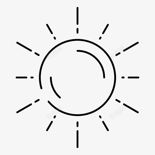 太阳天文学光图标svg_新图网 https://ixintu.com 2月 天文学 天气 太阳 收集 界面 空间 网络 行星