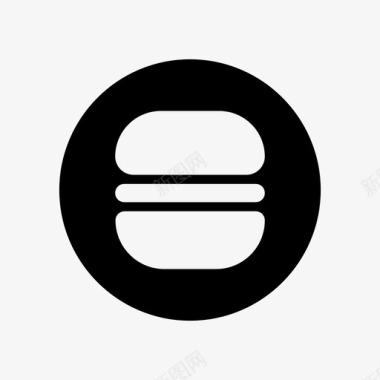 汉堡包快餐圆面包图标图标