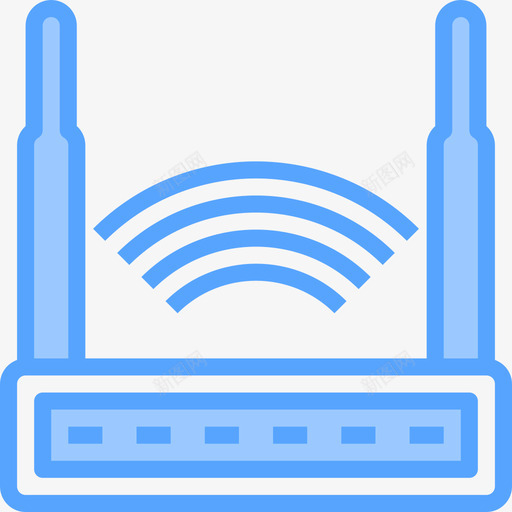 路由器计算机27蓝色图标svg_新图网 https://ixintu.com 蓝色 计算机27 路由器