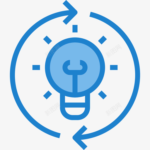 想法知识13蓝色图标svg_新图网 https://ixintu.com 想法 知识13 蓝色