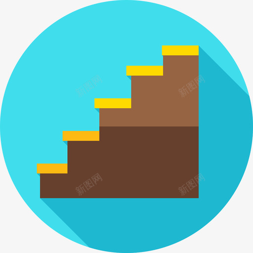 楼梯室内5平面图标svg_新图网 https://ixintu.com 室内设计5 平面 楼梯