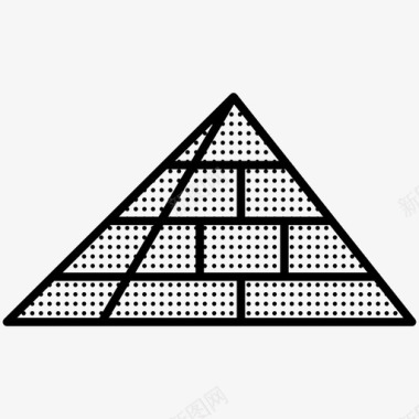 金字塔纪念碑地标星罗棋布图标图标