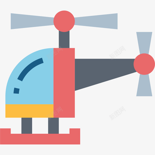 直升飞机运输107扁平图标svg_新图网 https://ixintu.com 扁平 直升飞机 运输107