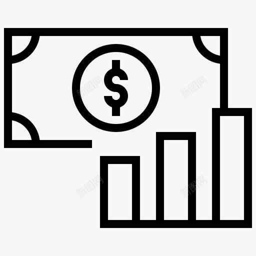 支出收入钱图标svg_新图网 https://ixintu.com 会计科目 余款 净 支出 收入 钱