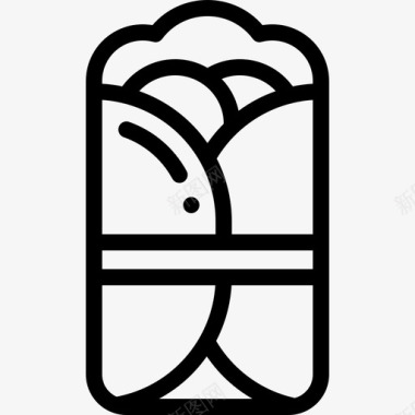 玉米煎饼食品配送17直系图标图标