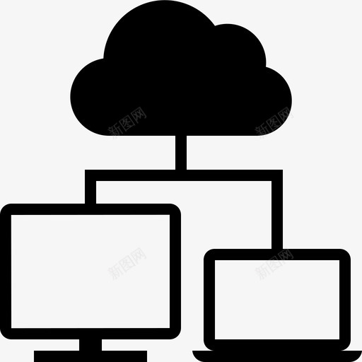 层次结构云笔记本电脑图标svg_新图网 https://ixintu.com 优化 关系 同步 填充 层次 搜索引擎 电脑 笔记本 结构