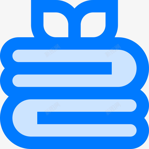 毛巾水疗和瑜伽4蓝色图标svg_新图网 https://ixintu.com 毛巾 水疗 瑜伽 蓝色