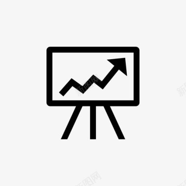 增长图董事会业务图图标图标