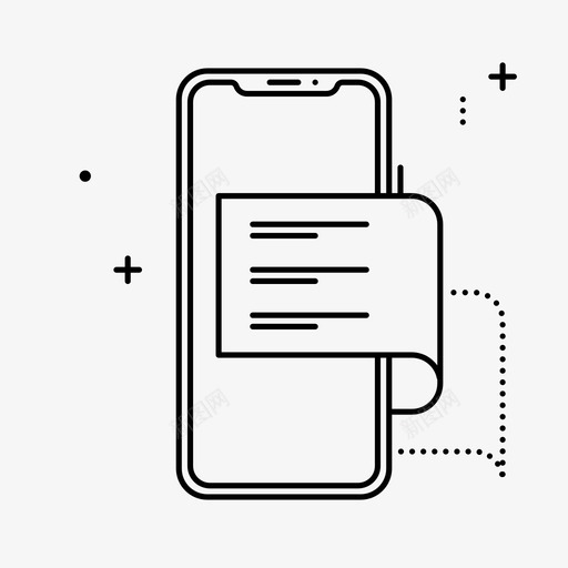 智能手机设备文档图标svg_新图网 https://ixintu.com iphone 文档 智能手机 移动 设备