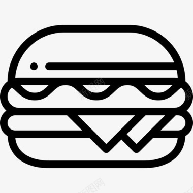 三明治送餐17直系图标图标