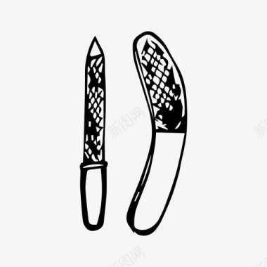 指甲锉刀美甲女性配件图标图标