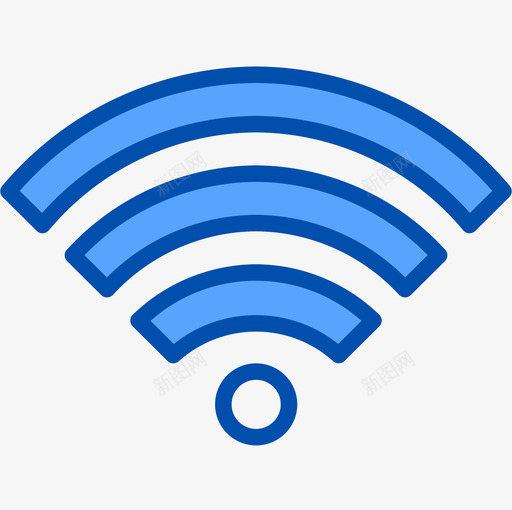 Wifi网站和电子邮件4蓝色图标svg_新图网 https://ixintu.com Wifi 网站和电子邮件4 蓝色
