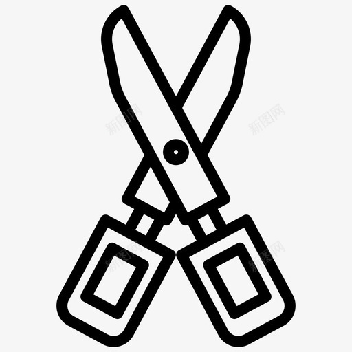 剪刀配件男装配件图标svg_新图网 https://ixintu.com 剪刀 男装配件 配件
