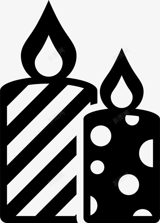 蜡烛明亮的燃烧的图标svg_新图网 https://ixintu.com 庆祝活动和节日 明亮的 烛光 燃烧的 燃烧的蜡烛 蜡烛