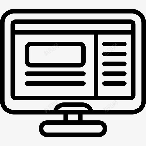 Lcd博客6线性图标svg_新图网 https://ixintu.com Lcd 博客6 线性