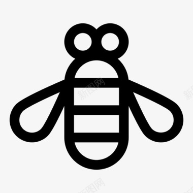 蜜蜂虫子大黄蜂图标图标