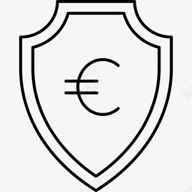 盾欧元金融图标图标