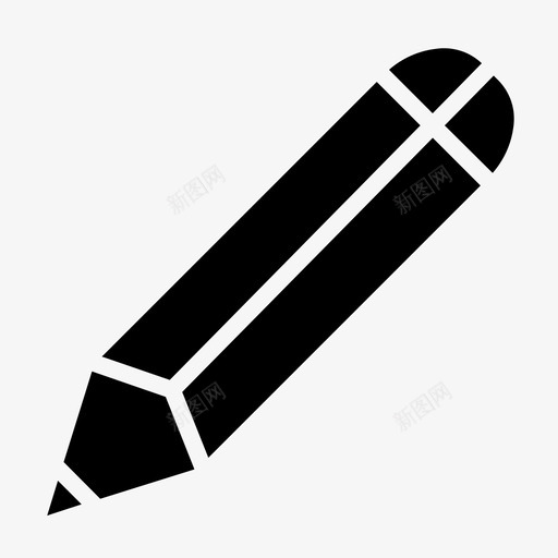 铅笔编辑用于图标svg_新图网 https://ixintu.com 条纹 用于 界面 符号 编辑 设备 铅笔