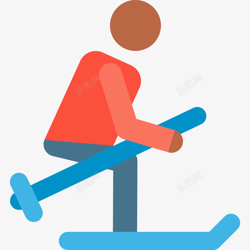 滑雪板健身65彩色图标svg_新图网 https://ixintu.com 健身65 彩色 滑雪板