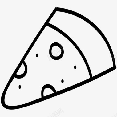 快餐面包披萨图标图标