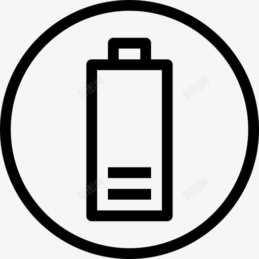电池电量低箭头和用户界面4线性图标svg_新图网 https://ixintu.com 电池电量低 箭头和用户界面4 线性