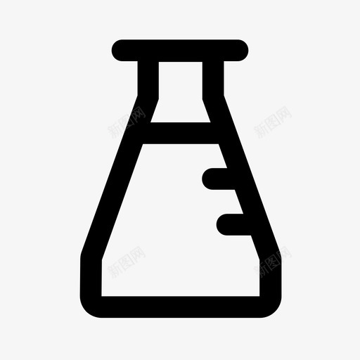 烧杯实验科学图标svg_新图网 https://ixintu.com 六角圆形 实验 测试 烧杯 科学